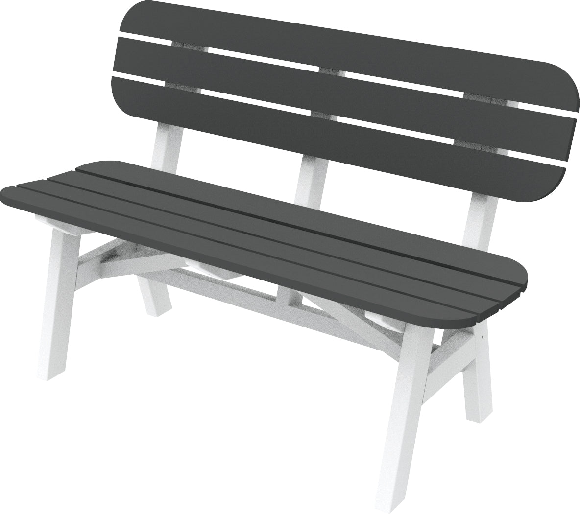 Seaside Casual Recycled Plastic Portsmouth 4' Bench - LEAD TIME TO SHIP 4 TO 6 WEEKS