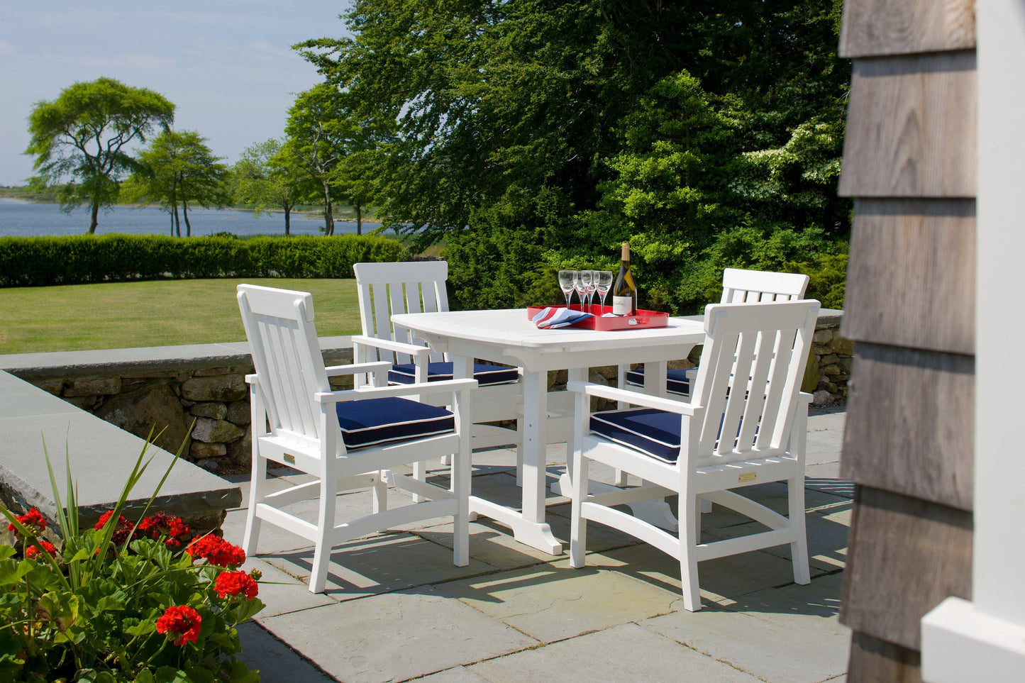 Seaside Casual Recycled Plastic Portsmouth Dining Table 42" x 42" - LEAD TIME TO SHIP 4 TO 6 WEEKS