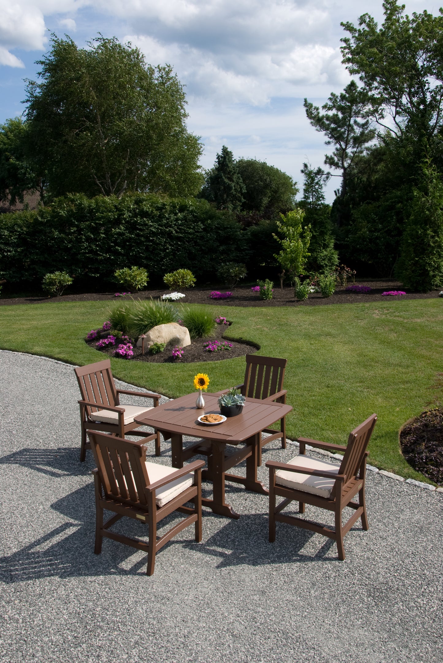 Seaside Casual Recycled Plastic Portsmouth Dining Table 42" x 42" - LEAD TIME TO SHIP 4 TO 6 WEEKS