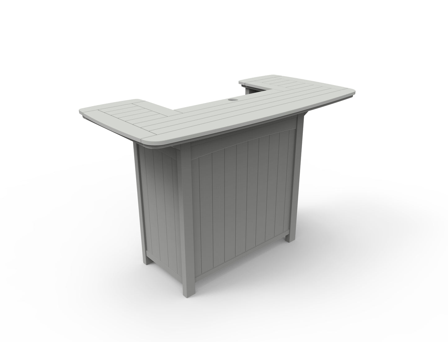 Seaside Casual Recycled Plastic Portsmouth Party Bar (BAR HEIGHT) - LEAD TIME TO SHIP 2 TO 4 WEEKS