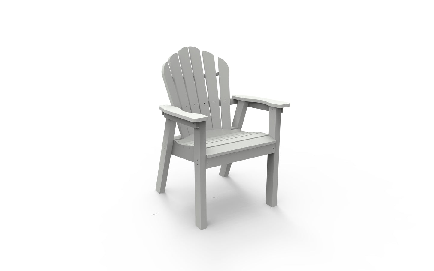 Seaside Casual Recycled Plastic Adirondack Classic Dining Chair - LEAD TIME TO SHIP 2 TO 4 WEEKS