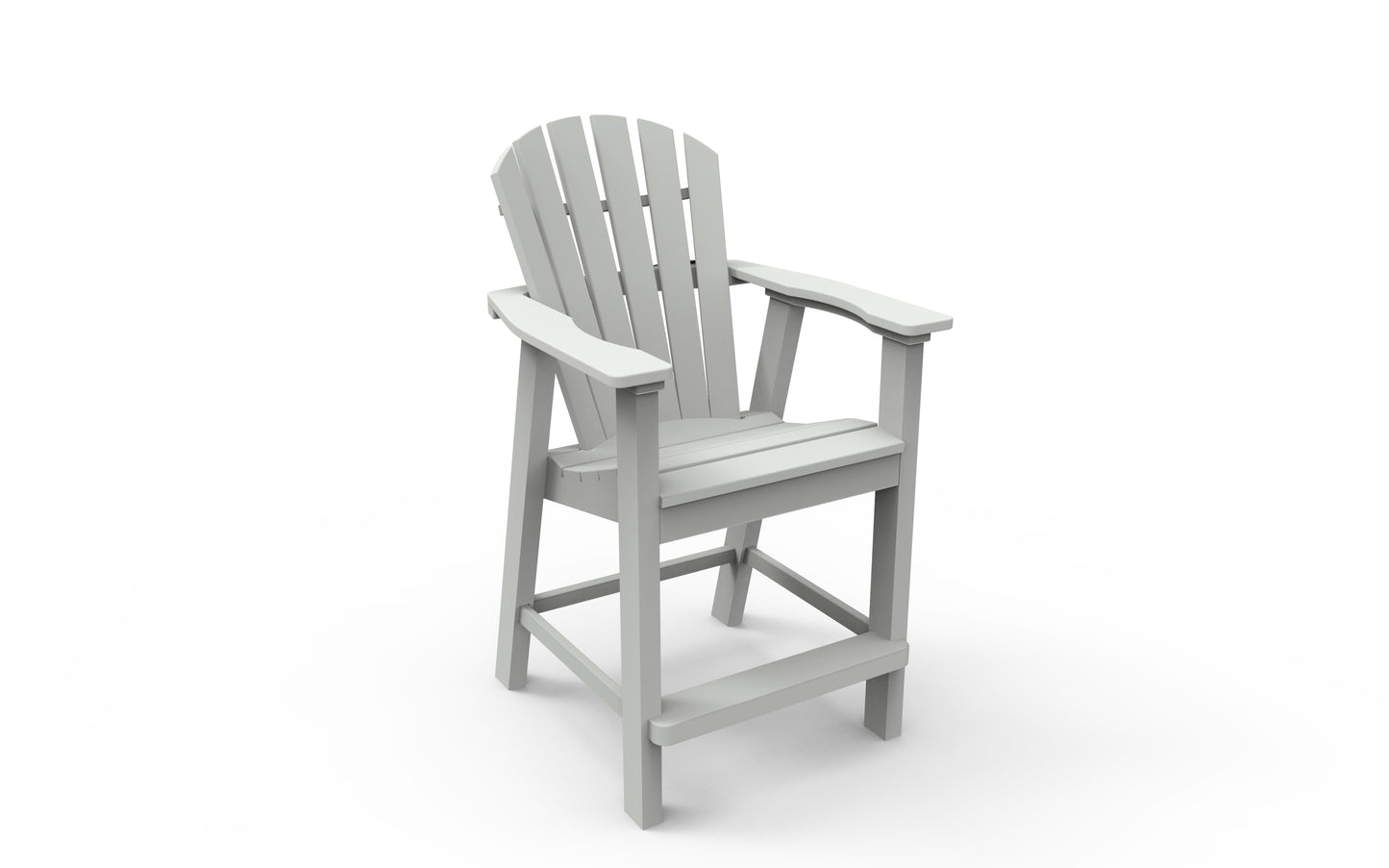 Seaside Casual Recycled Plastic Adirondack Shellback Balcony Chair (COUNTER HEIGHT) - LEAD TIME TO SHIP 4 TO 6 WEEKS