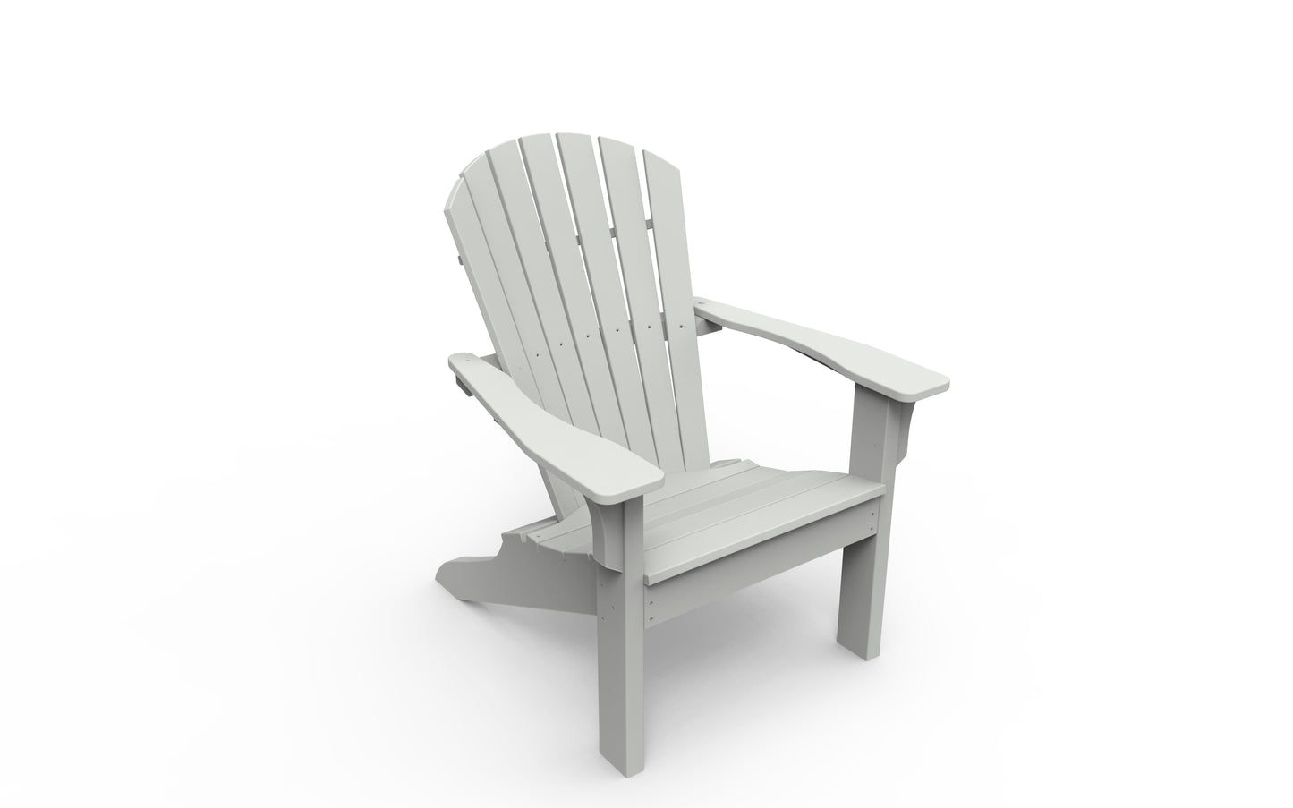 Seaside Casual Recycled Plastic Adirondack Shellback Chair - LEAD TIME TO SHIP 2 TO 4 WEEKS