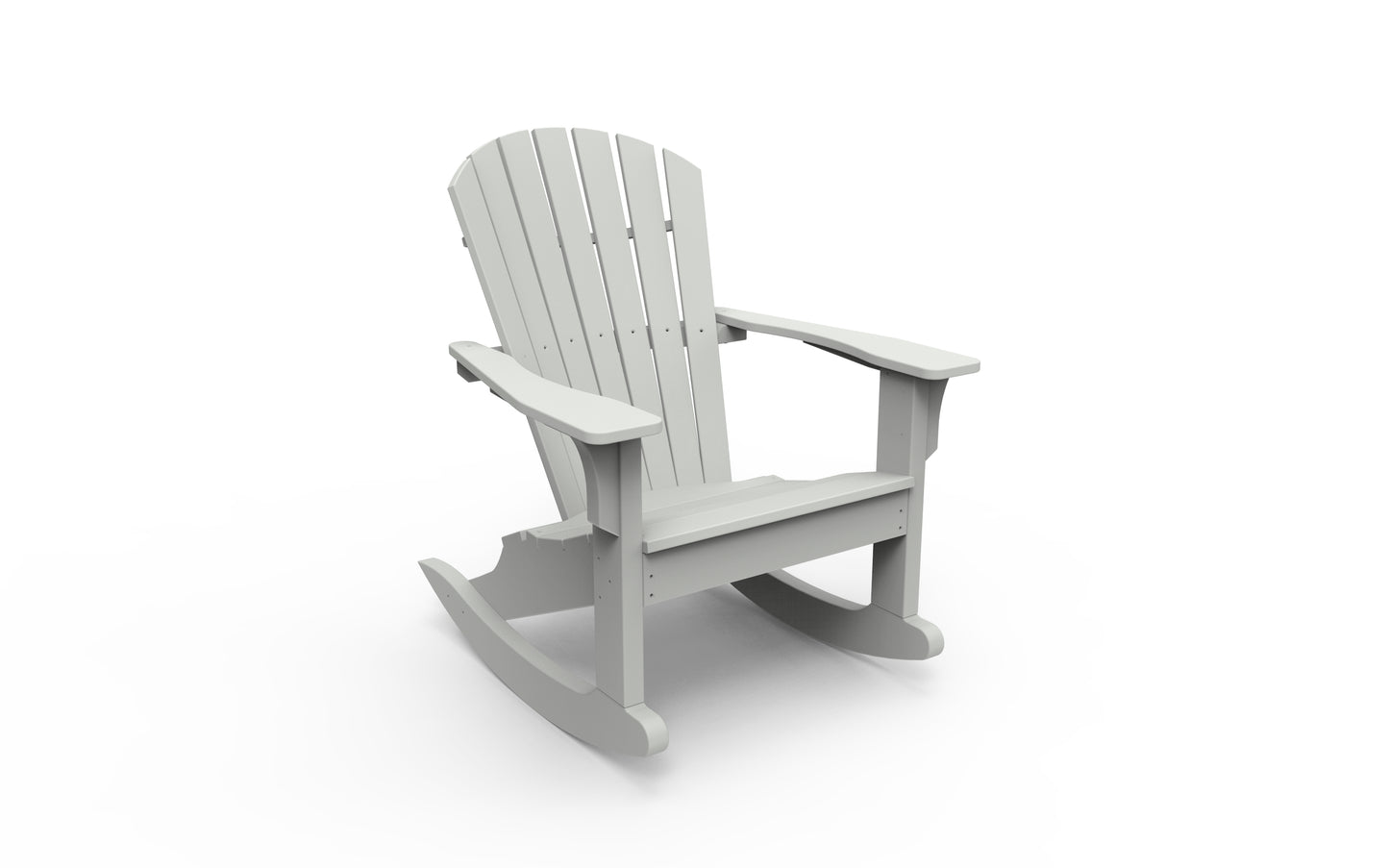 Seaside Casual Recycled Plastic Adirondack Shellback Rocking Chair - LEAD TIME TO SHIP 2 TO 4 WEEKS