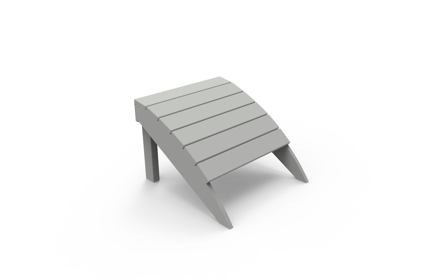 Seaside Casual Recycled Plastic Adirondack Foot Stool - LEAD TIME TO SHIP 4 TO 6 WEEKS