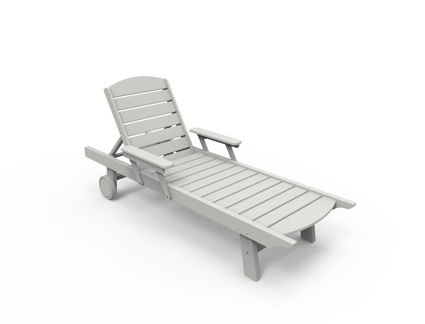 Seaside Casual Recycled Plastic Kingston Chaise - LEAD TIME TO SHIP 4 TO 6 WEEKS
