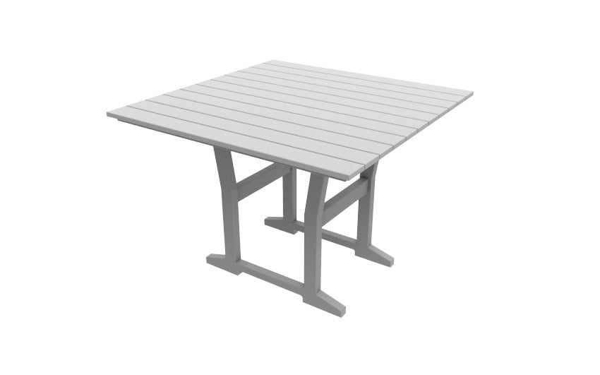 Seaside Casual Recycled Plastic Coastline Cafe Square Dining Table - LEAD TIME TO SHIP 2 TO 4 WEEKS