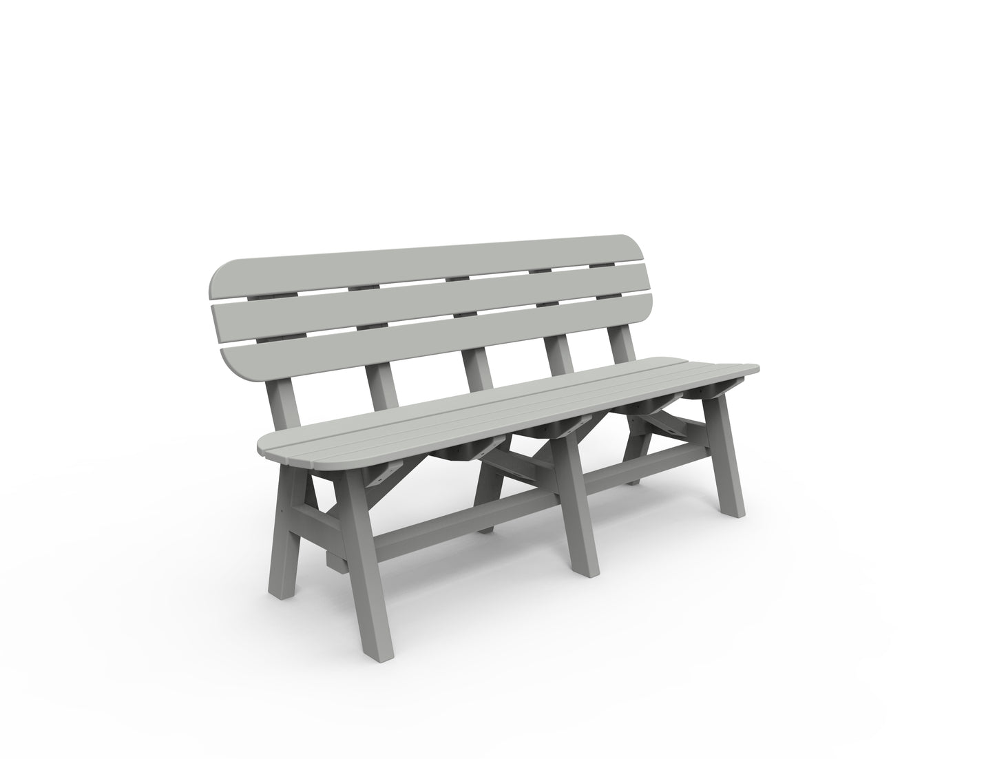 Seaside Casual Recycled Plastic Portsmouth 5' Bench - LEAD TIME TO SHIP 4 TO 6 WEEKS