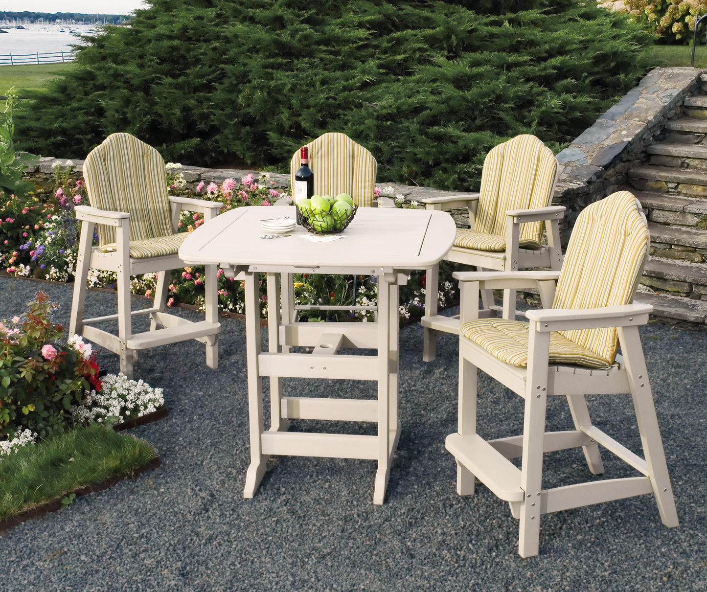 Seaside Casual Recycled Plastic Portsmouth Bar Table 42" x 42" (BAR HEIGHT) - LEAD TIME TO SHIP 2 TO 4 WEEKS