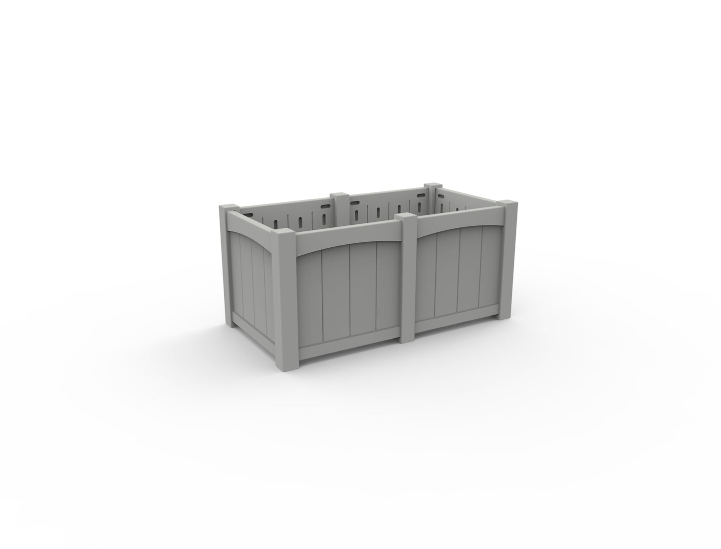 Seaside Casual Recycled Plastic Wickford Residential Planter-Extension - LEAD TIME TO SHIP 2 TO 4 WEEKS