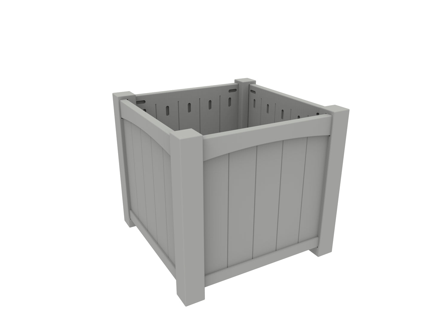 Seaside Casual Recycled Plastic Wickford Estate Planter-Single - LEAD TIME TO SHIP 4 TO 6 WEEKS
