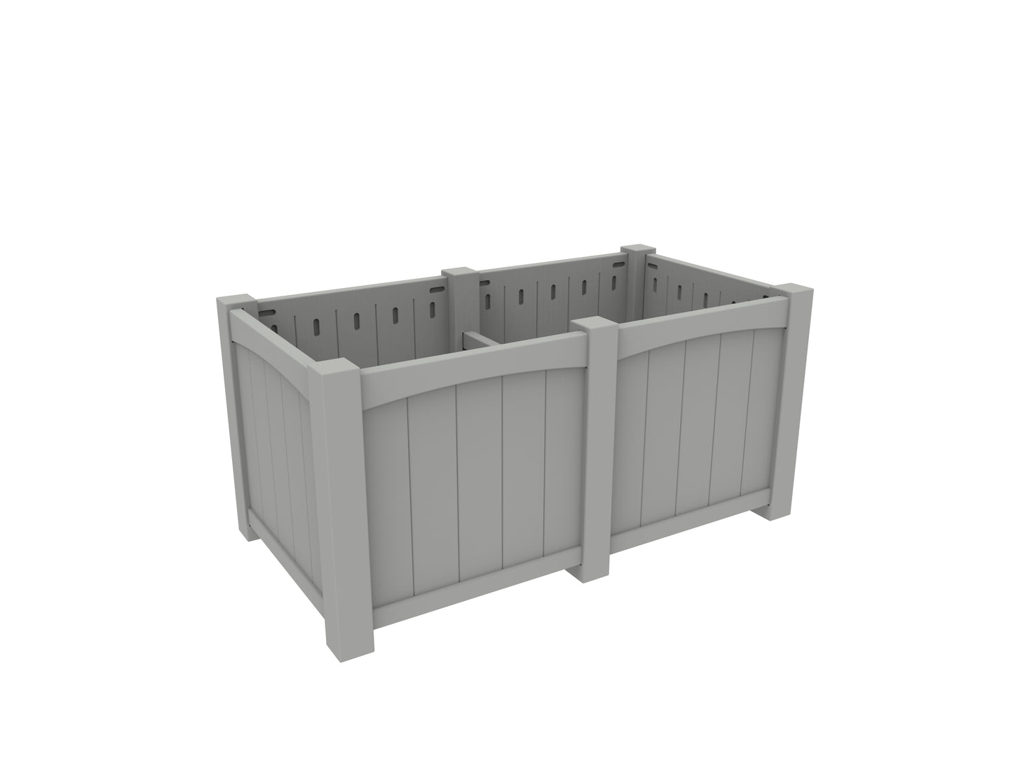 Seaside Casual Recycled Plastic Wickford Estate Planter-Extension - LEAD TIME TO SHIP 4 TO 6 WEEKS