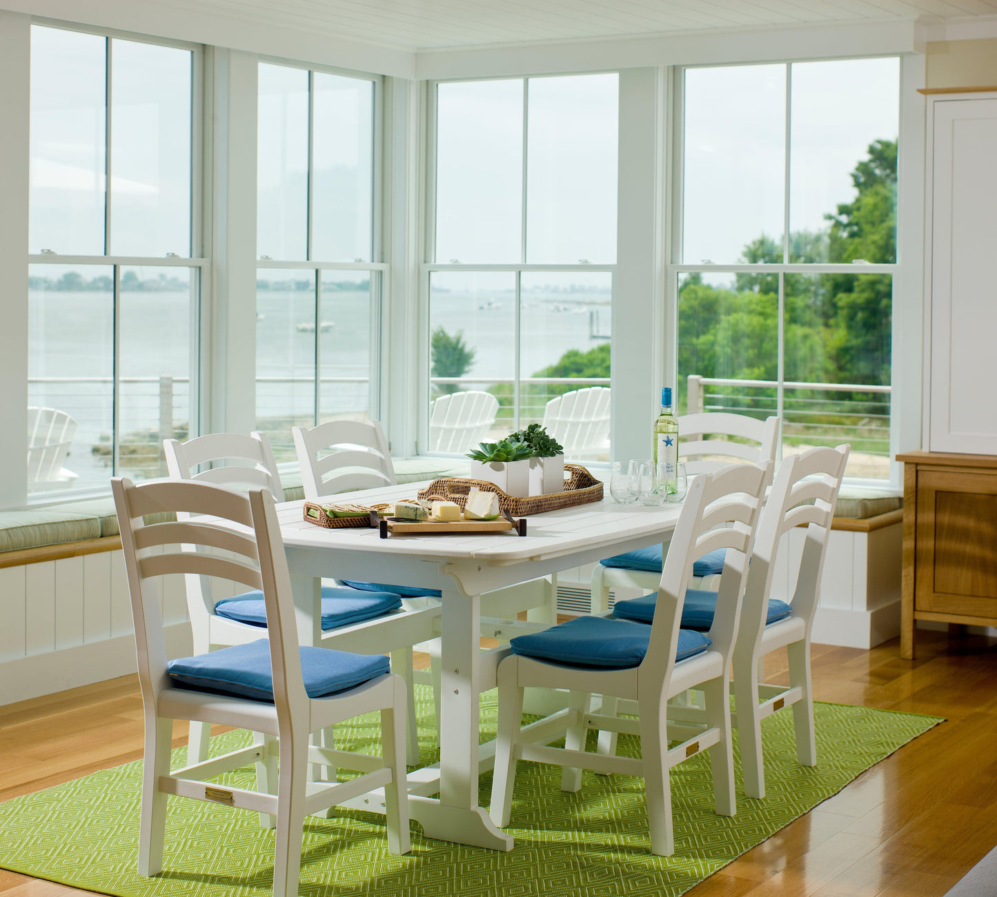Seaside Casual Recycled Plastic Portsmouth Dining Table 42"x 72" - LEAD TIME TO SHIP 2 TO 4 WEEKS