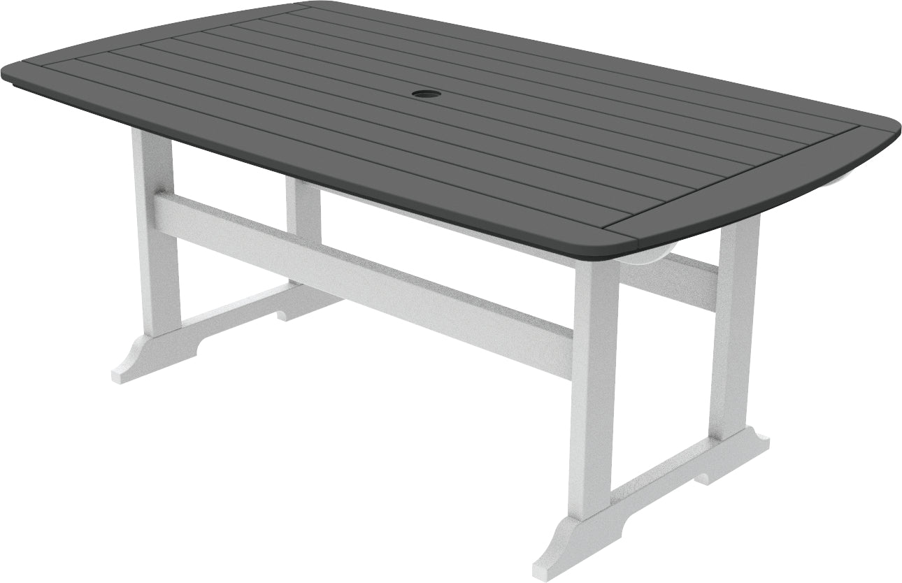 Seaside Casual Recycled Plastic Portsmouth Dining Table 42"x 72" - LEAD TIME TO SHIP 2 TO 4 WEEKS