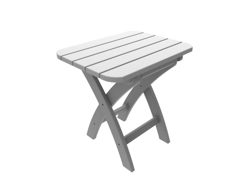Seaside Casual Recycled Plastic Coastline Harbor View Folding Side Table