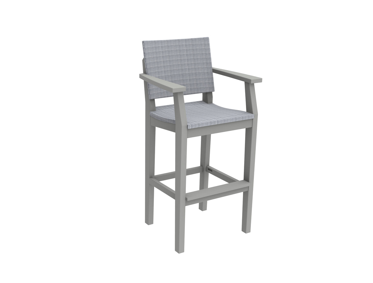 Seaside Casual Recycled Plastic MAD Bar Arm Chair (WOVEN) (BAR HEIGHT) - LEAD TIME TO SHIP 2 TO 4 WEEKS Regular price