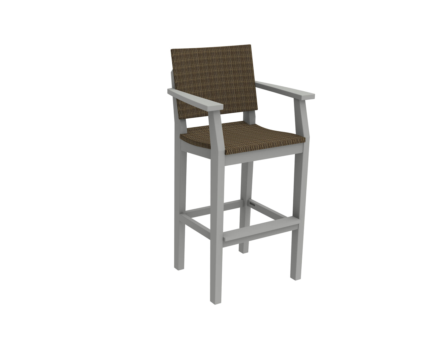 Seaside Casual Recycled Plastic MAD Bar Arm Chair (WOVEN) (BAR HEIGHT) - LEAD TIME TO SHIP 2 TO 4 WEEKS Regular price