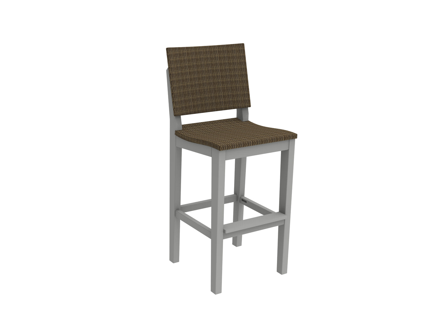 Seaside Casual Recycled Plastic MAD Bar Side Chair (WOVEN) (BAR HEIGHT) - LEAD TIME TO SHIP 2 TO 4 WEEKS Regular price