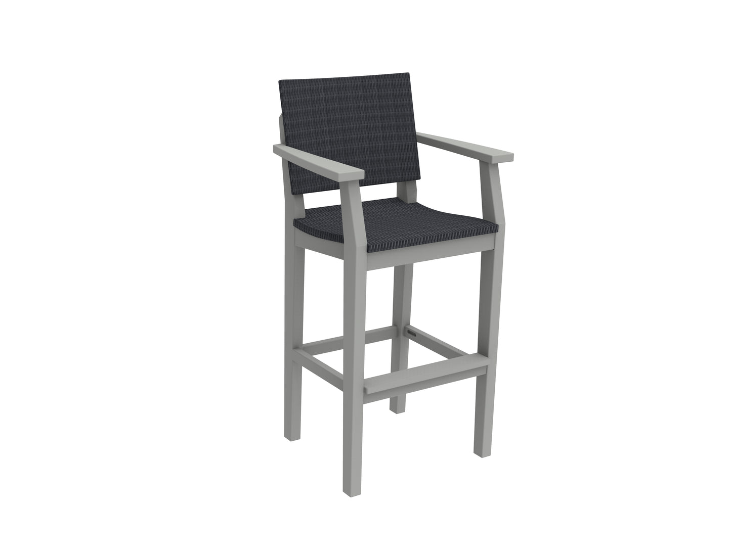Seaside Casual Recycled Plastic MAD Bar Arm Chair (WOVEN) (BAR HEIGHT) - LEAD TIME TO SHIP 2 TO 4 WEEKS Regular price