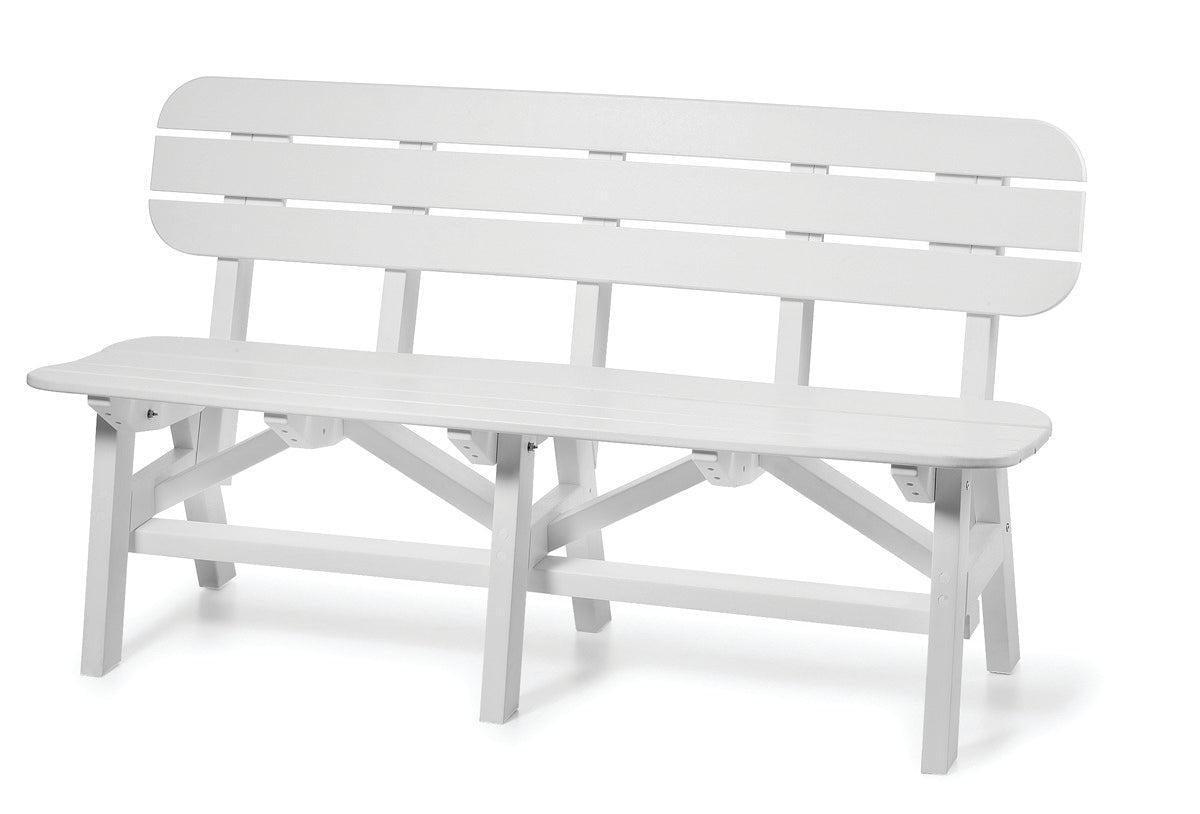 Seaside Casual Recycled Plastic Portsmouth 5' Bench - LEAD TIME TO SHIP 4 TO 6 WEEKS