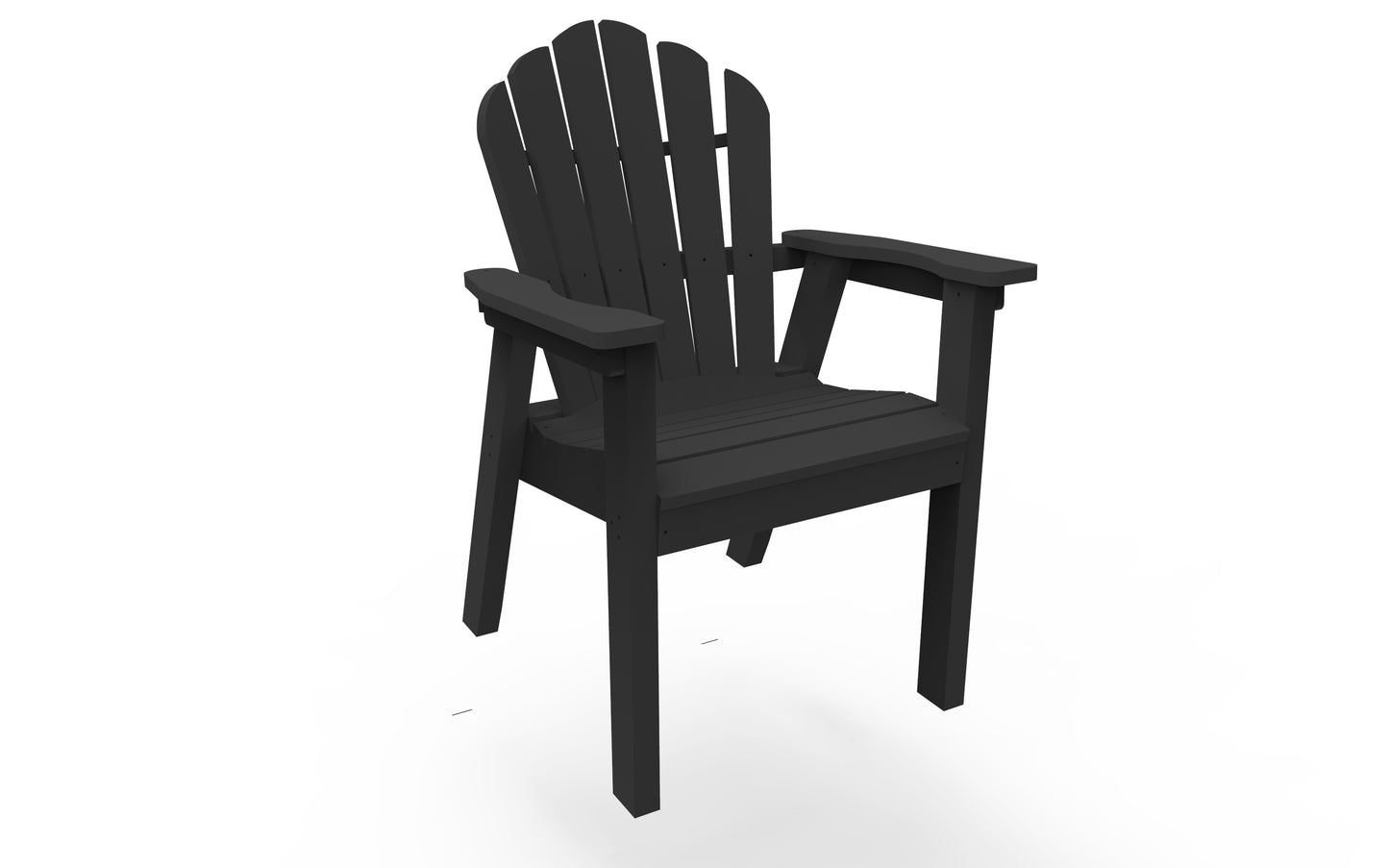 Seaside Casual Recycled Plastic Adirondack Classic Dining Chair - LEAD TIME TO SHIP 2 TO 4 WEEKS