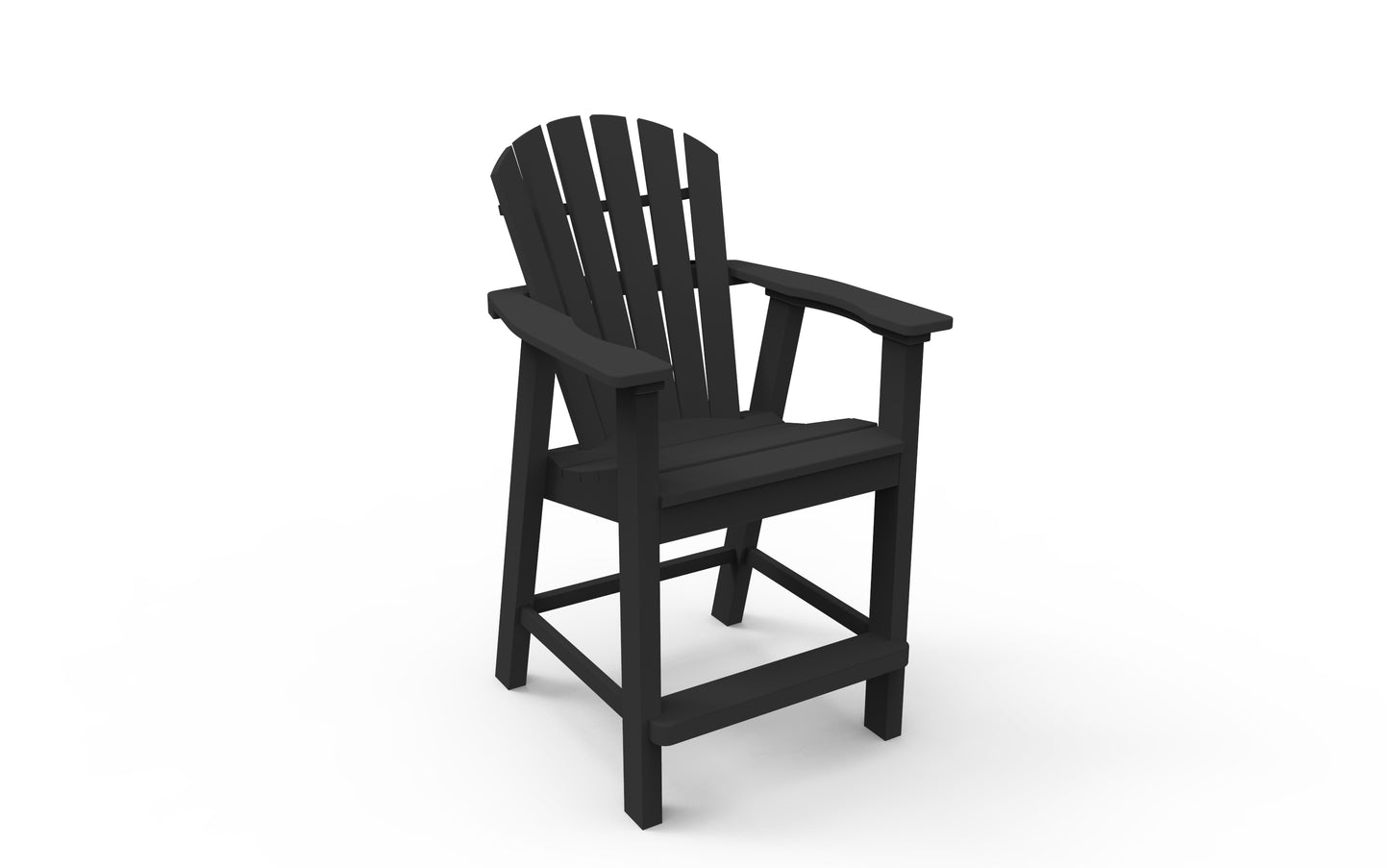 Seaside Casual Recycled Plastic Adirondack Shellback Balcony Chair (COUNTER HEIGHT) - LEAD TIME TO SHIP 4 TO 6 WEEKS