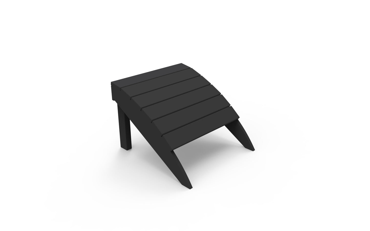 Seaside Casual Recycled Plastic Adirondack Foot Stool - LEAD TIME TO SHIP 4 TO 6 WEEKS