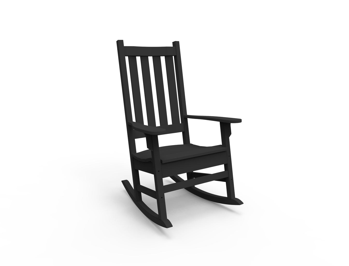 Seaside Casual Recycled Plastic Traditional Porch Rocking Chair - LEAD TIME TO SHIP 2 TO 4 WEEKS
