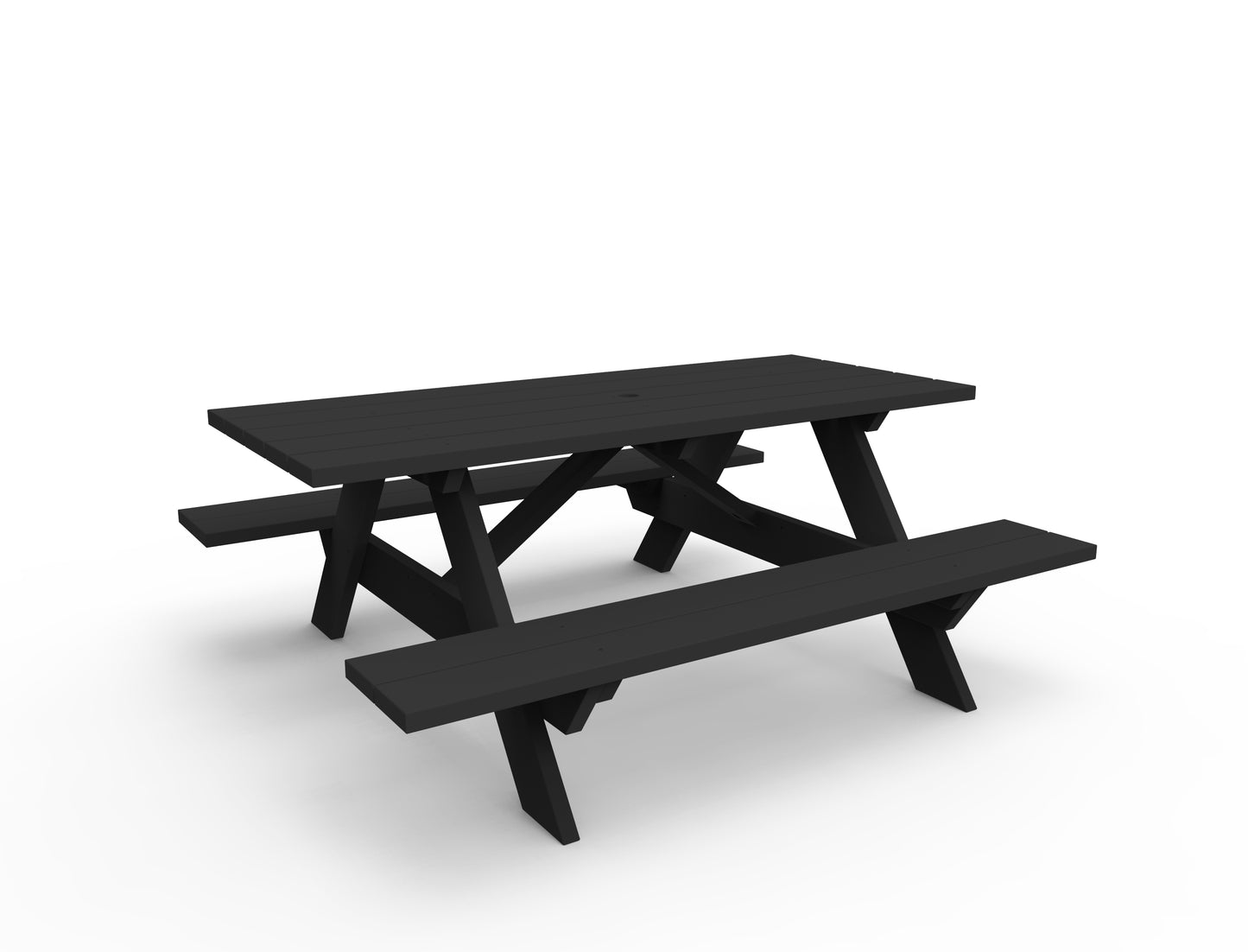 Seaside Casual Recycled Plastic Traditional Picnic Table - LEAD TIME TO SHIP 4 TO 6 WEEKS
