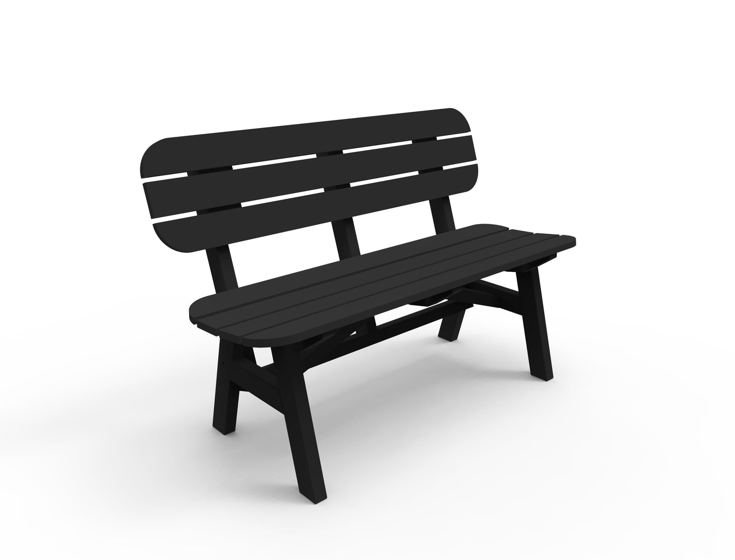 Seaside Casual Recycled Plastic Portsmouth 4' Bench - LEAD TIME TO SHIP 4 TO 6 WEEKS
