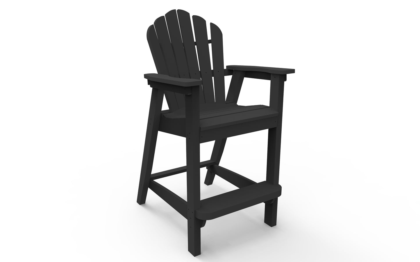 Seaside Casual Recycled Plastic Adirondack Classic Bar Chair (BAR HEIGHT) - LEAD TIME TO SHIP 2 TO 4 WEEKS