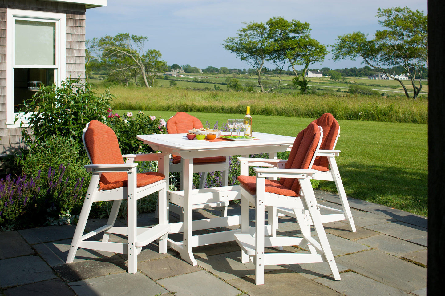 Seaside Casual Recycled Plastic Adirondack Classic Bar Chair (BAR HEIGHT) - LEAD TIME TO SHIP 2 TO 4 WEEKS