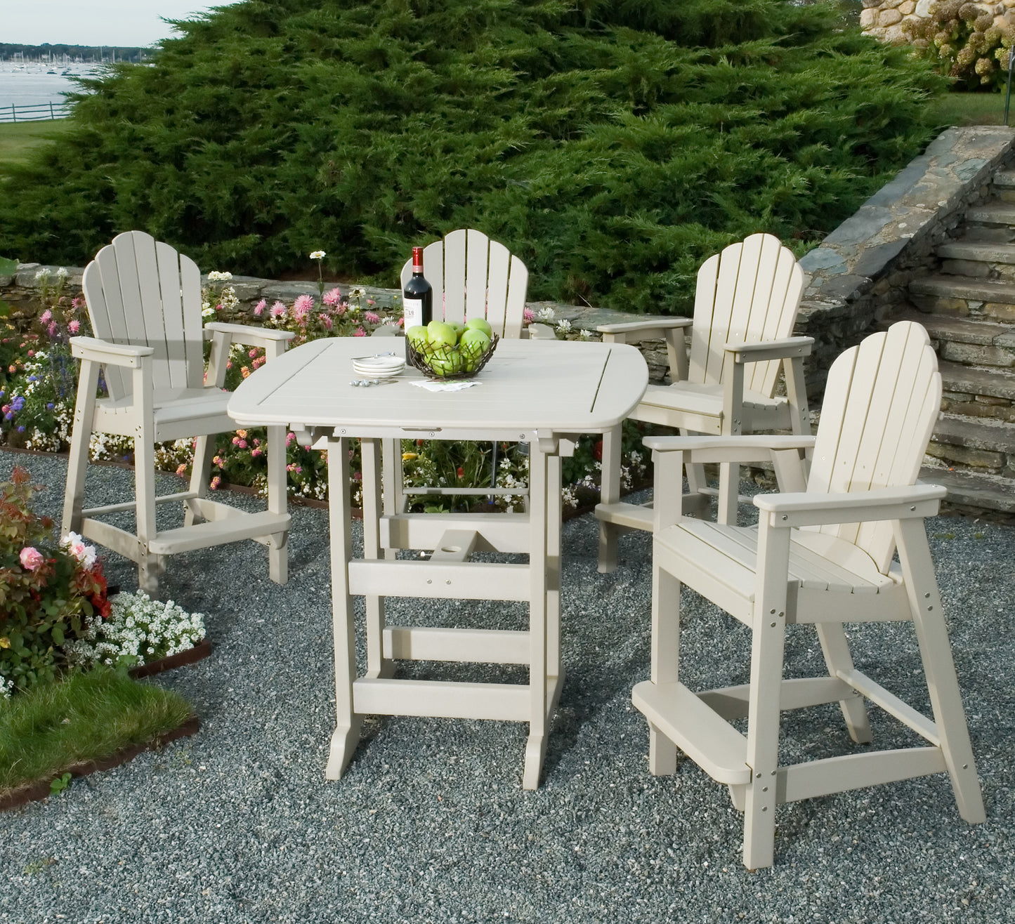 Seaside Casual Recycled Plastic Adirondack Classic Bar Chair (BAR HEIGHT) - LEAD TIME TO SHIP 2 TO 4 WEEKS