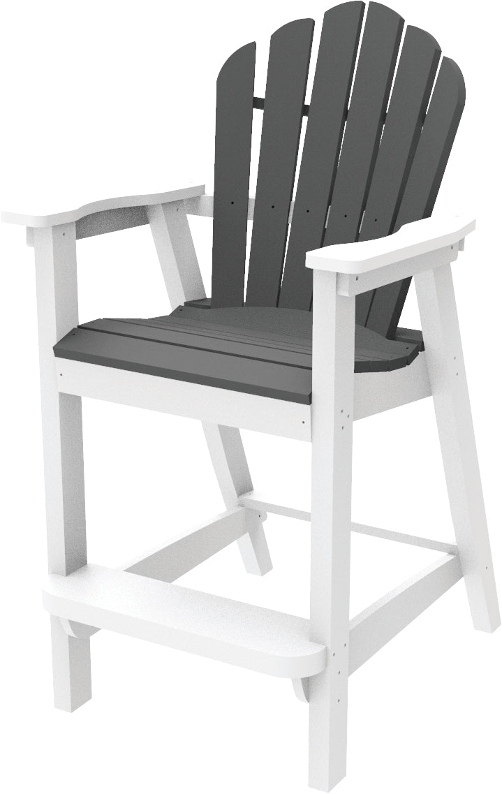 Seaside Casual Recycled Plastic Adirondack Classic Bar Chair (BAR HEIGHT) - LEAD TIME TO SHIP 2 TO 4 WEEKS