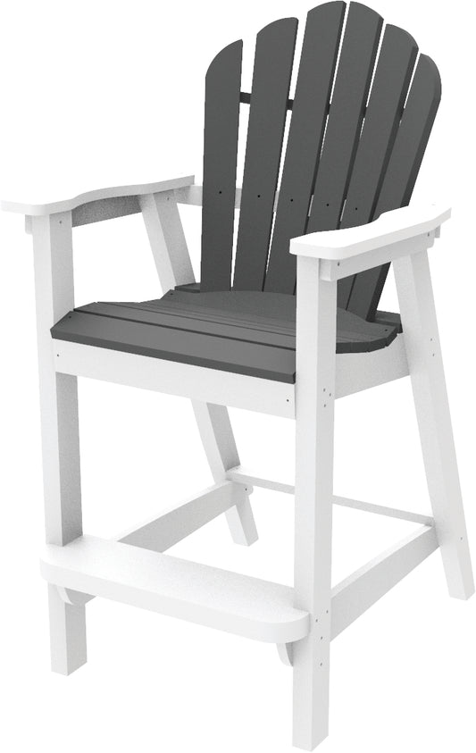 Seaside Casual Recycled Plastic Adirondack Classic Bar Chair (BAR HEIGHT) - LEAD TIME TO SHIP 2 TO 4 WEEKS