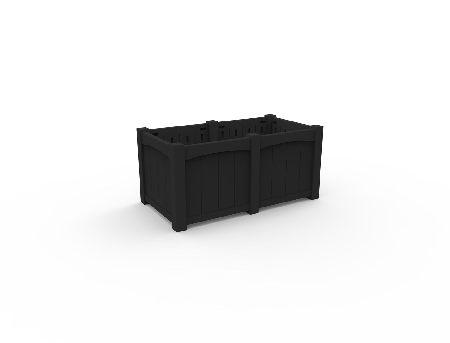 Seaside Casual Recycled Plastic Wickford Residential Planter-Extension - LEAD TIME TO SHIP 2 TO 4 WEEKS