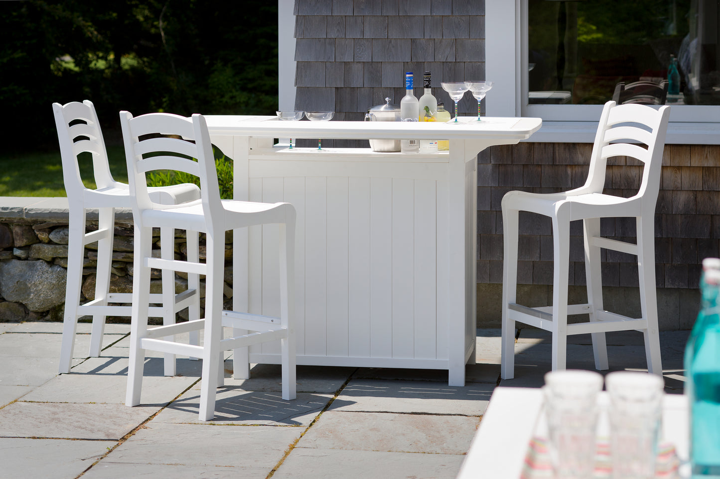 Seaside Casual Recycled Plastic Charleston Bar Chair (BAR HEIGHT) - LEAD TIME TO SHIP 2 TO 4 WEEKS