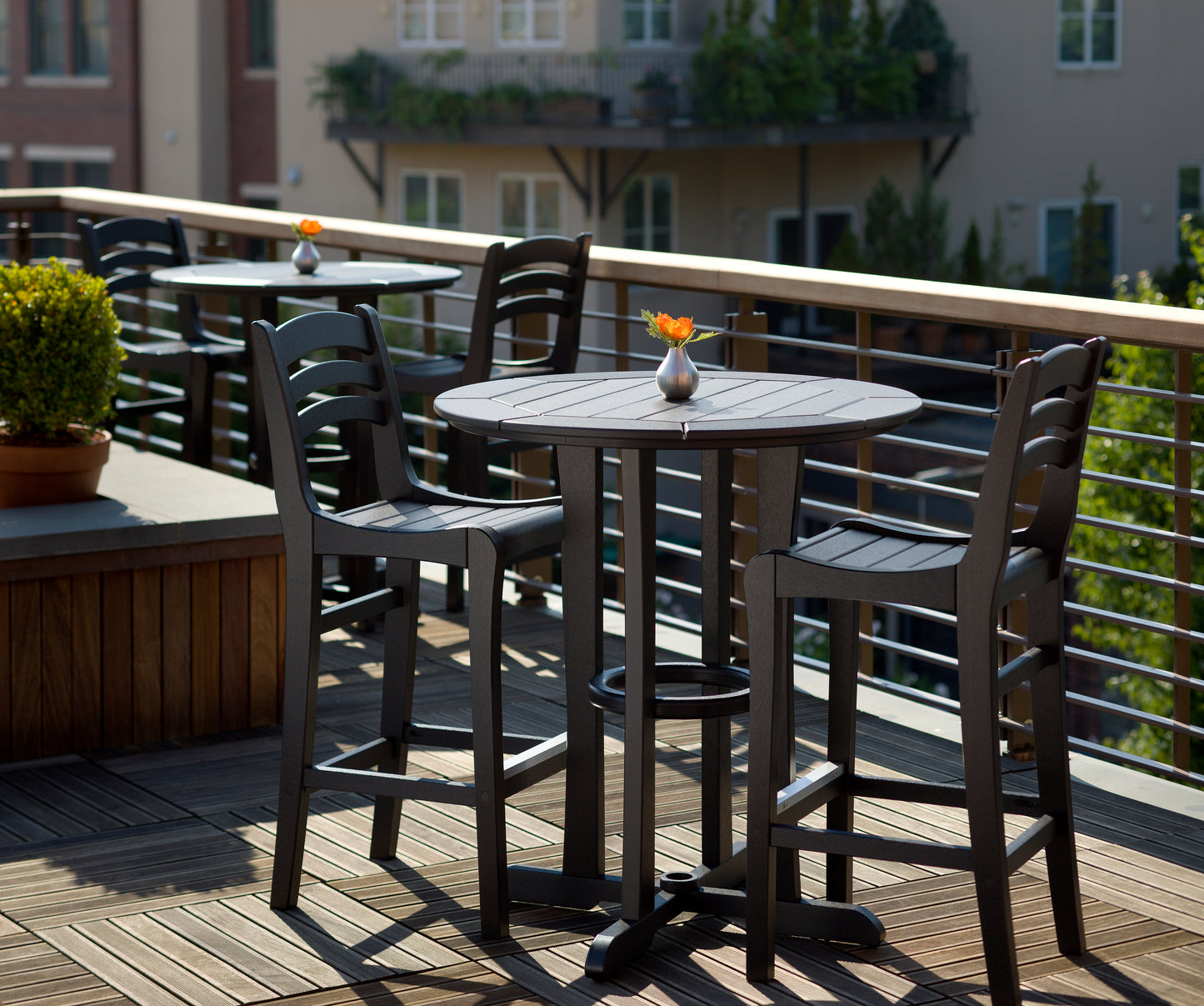 Seaside Casual Recycled Plastic Charleston Bar Chair (BAR HEIGHT) - LEAD TIME TO SHIP 2 TO 4 WEEKS