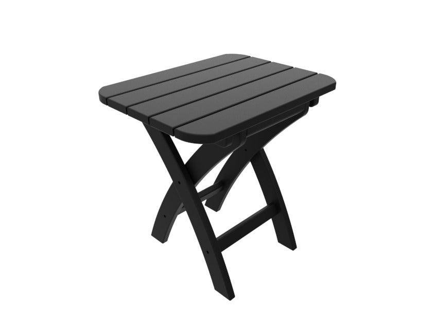 Seaside Casual Recycled Plastic Coastline Harbor View Folding Side Table