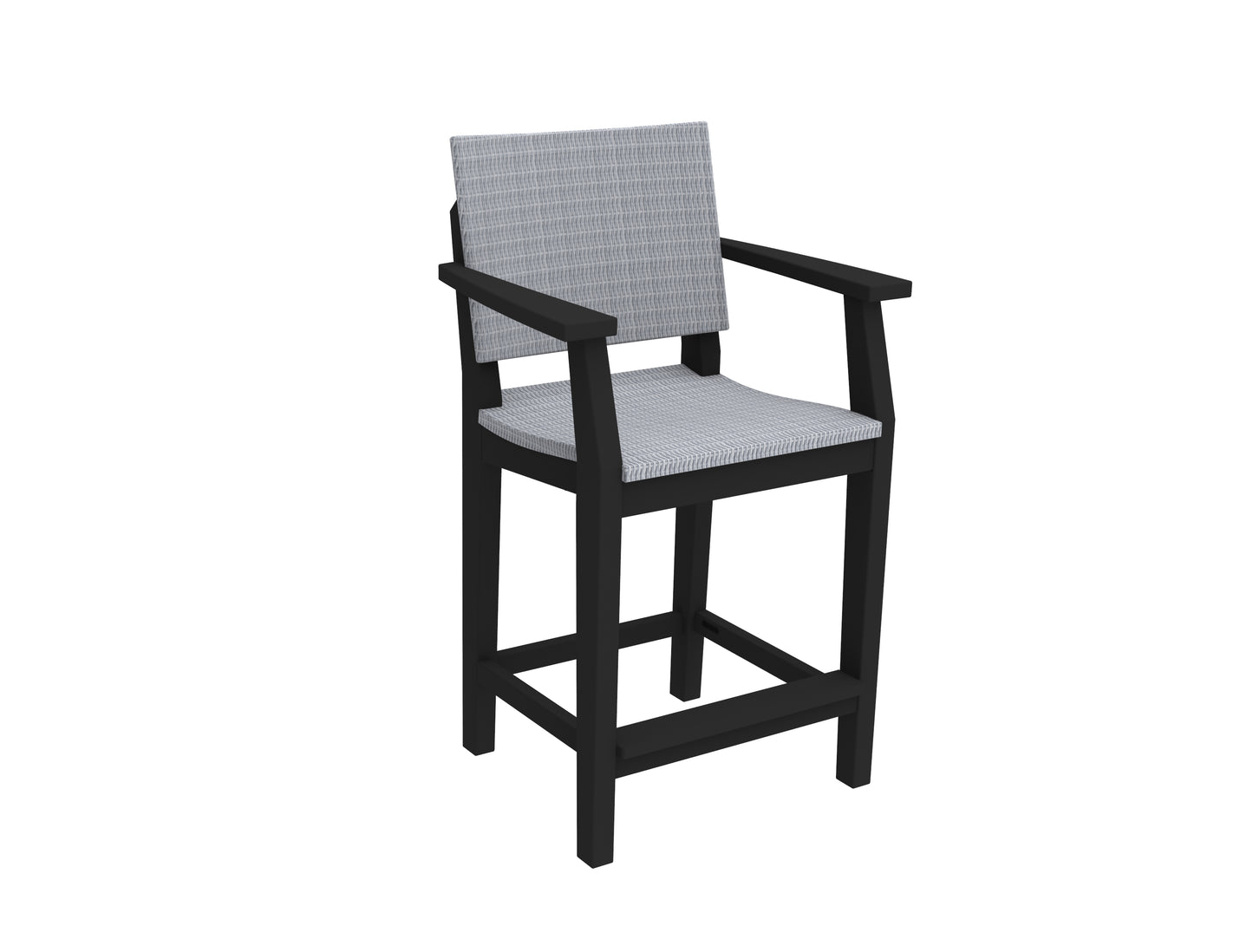 Seaside Casual Recycled Plastic MAD Bar Arm Chair (WOVEN) (BAR HEIGHT) - LEAD TIME TO SHIP 2 TO 4 WEEKS Regular price