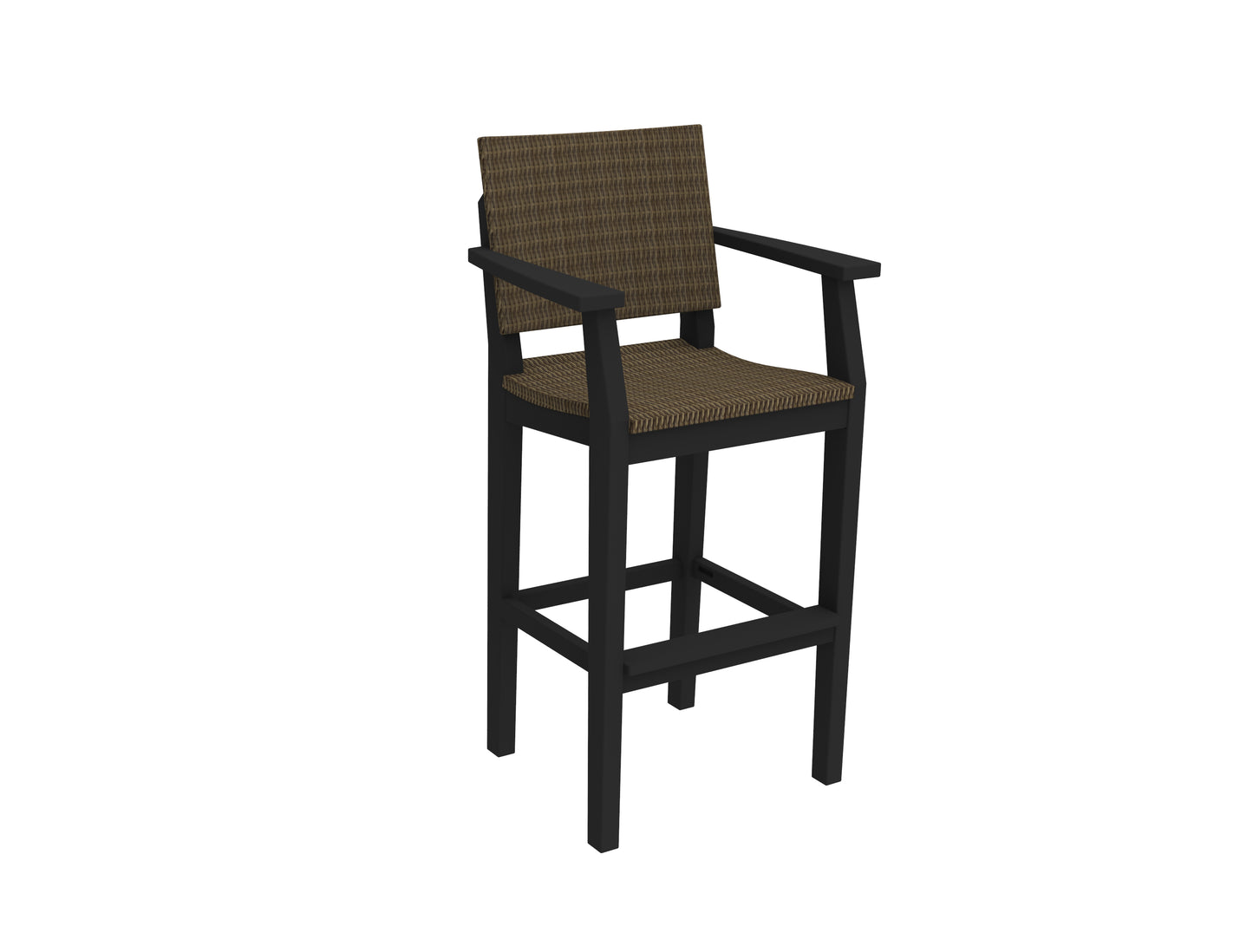 Seaside Casual Recycled Plastic MAD Bar Arm Chair (WOVEN) (BAR HEIGHT) - LEAD TIME TO SHIP 2 TO 4 WEEKS Regular price