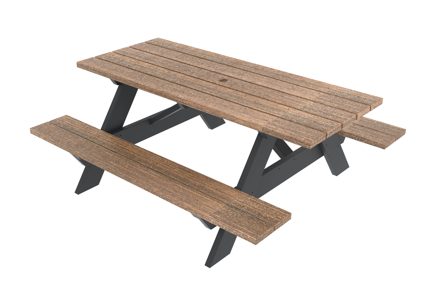 Seaside Casual Recycled Plastic Traditional Picnic Table - LEAD TIME TO SHIP 4 TO 6 WEEKS