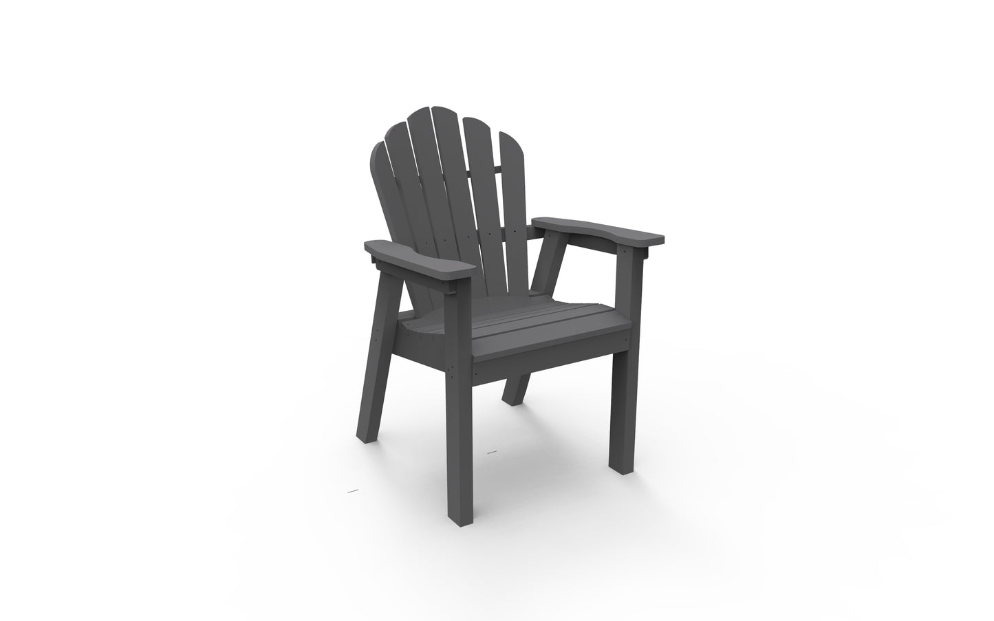 Seaside Casual Recycled Plastic Adirondack Classic Dining Chair - LEAD TIME TO SHIP 2 TO 4 WEEKS