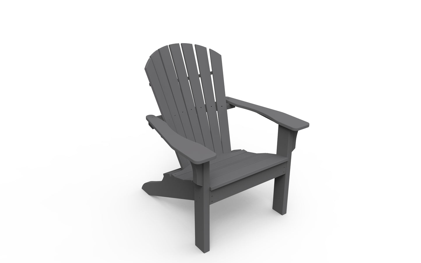 Seaside Casual Recycled Plastic Adirondack Shellback Chair - LEAD TIME TO SHIP 2 TO 4 WEEKS