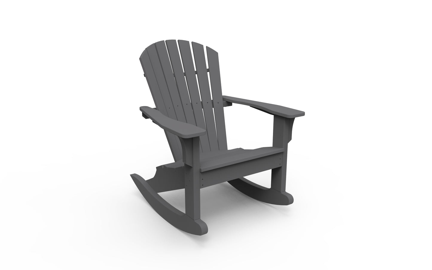 Seaside Casual Recycled Plastic Adirondack Shellback Rocking Chair - LEAD TIME TO SHIP 2 TO 4 WEEKS