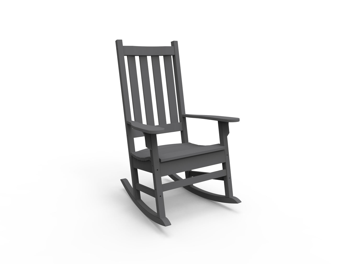 Seaside Casual Recycled Plastic Traditional Porch Rocking Chair - LEAD TIME TO SHIP 2 TO 4 WEEKS