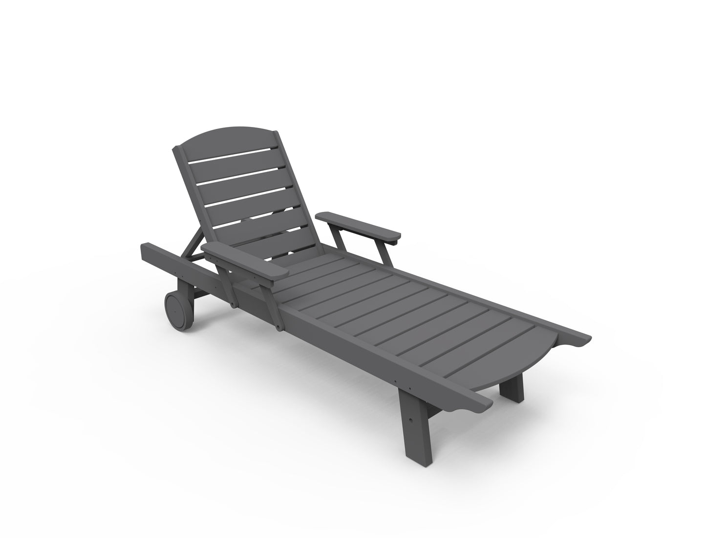 Seaside Casual Recycled Plastic Kingston Chaise - LEAD TIME TO SHIP 4 TO 6 WEEKS