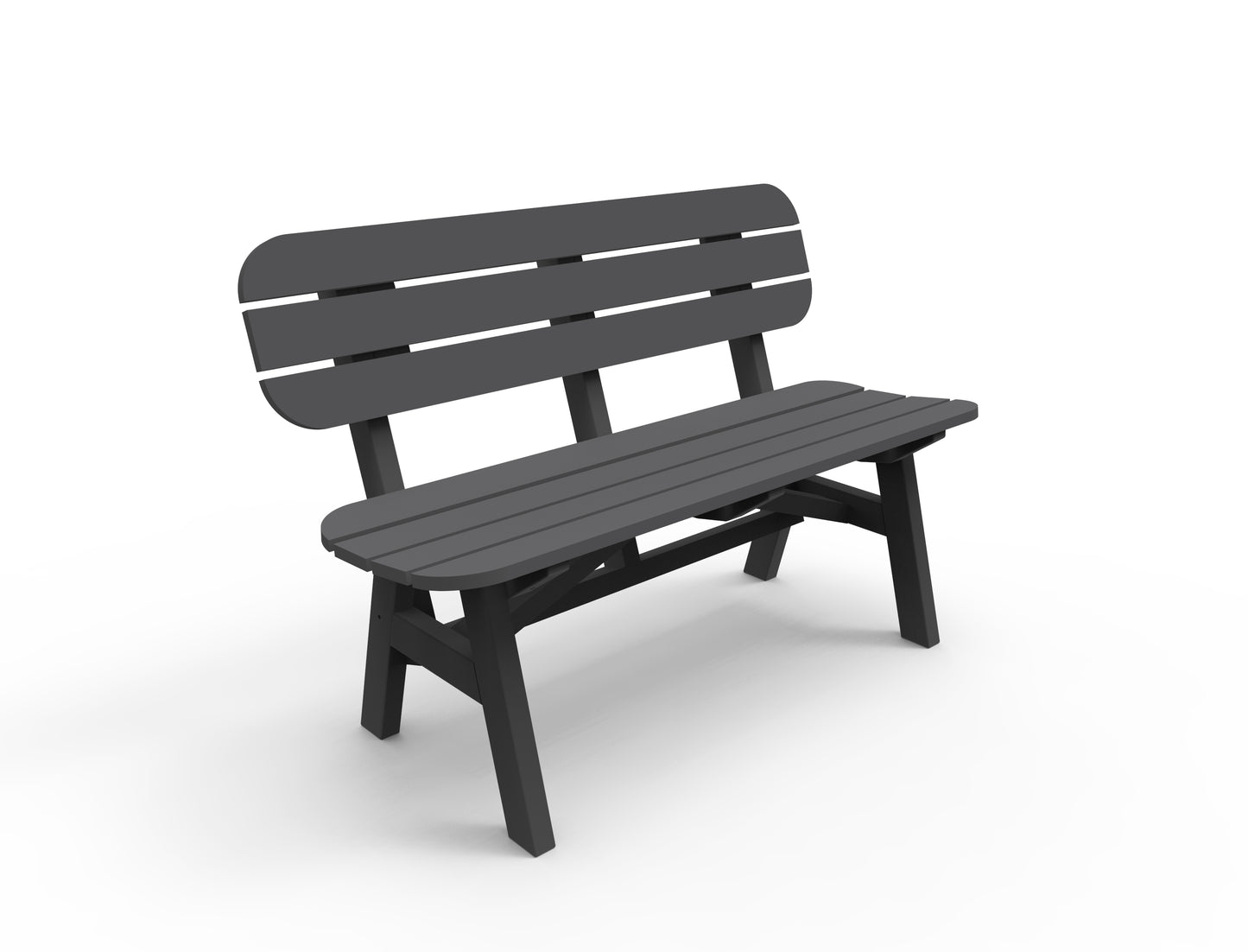 Seaside Casual Recycled Plastic Portsmouth 4' Bench - LEAD TIME TO SHIP 4 TO 6 WEEKS