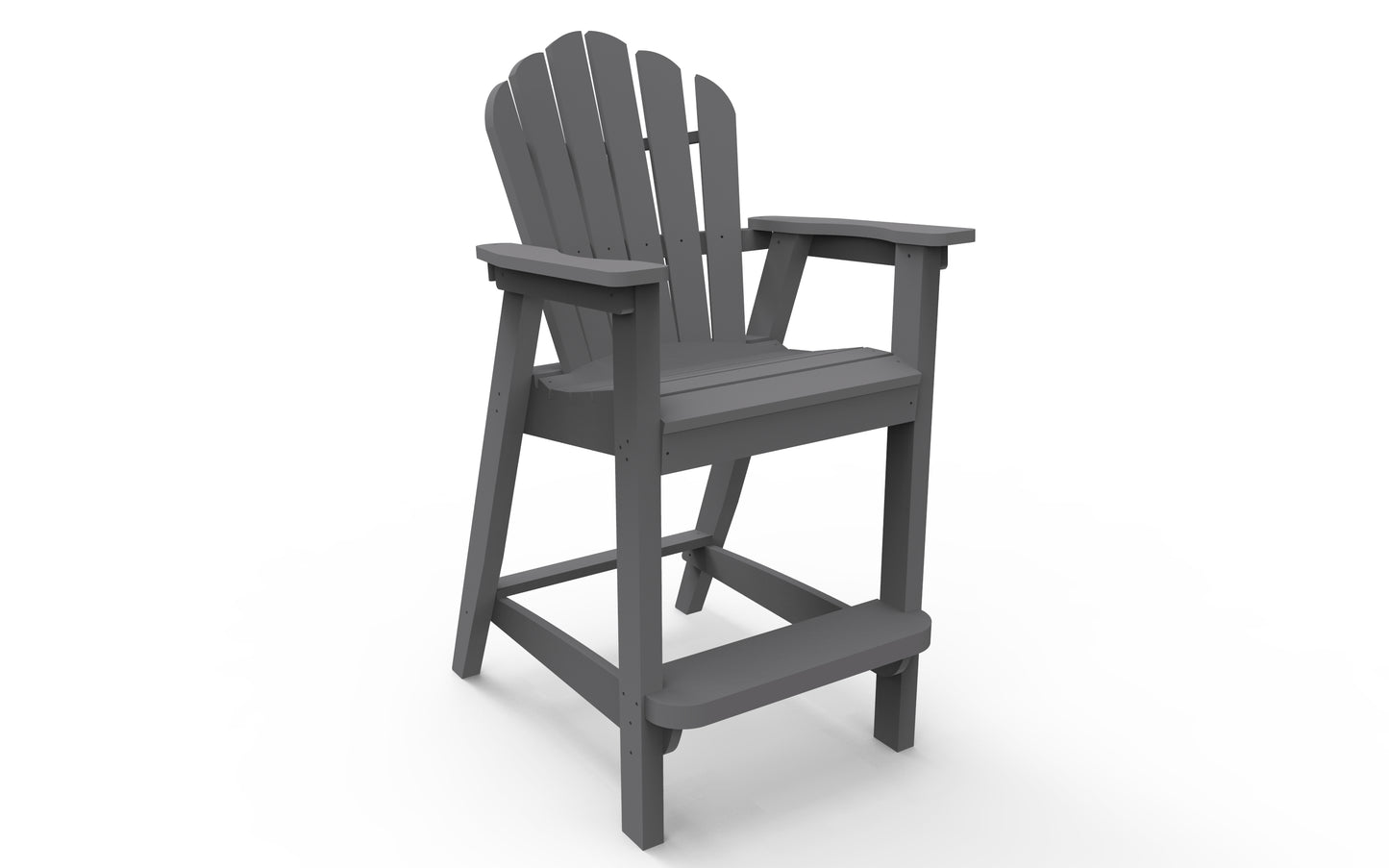 Seaside Casual Recycled Plastic Adirondack Classic Bar Chair (BAR HEIGHT) - LEAD TIME TO SHIP 2 TO 4 WEEKS