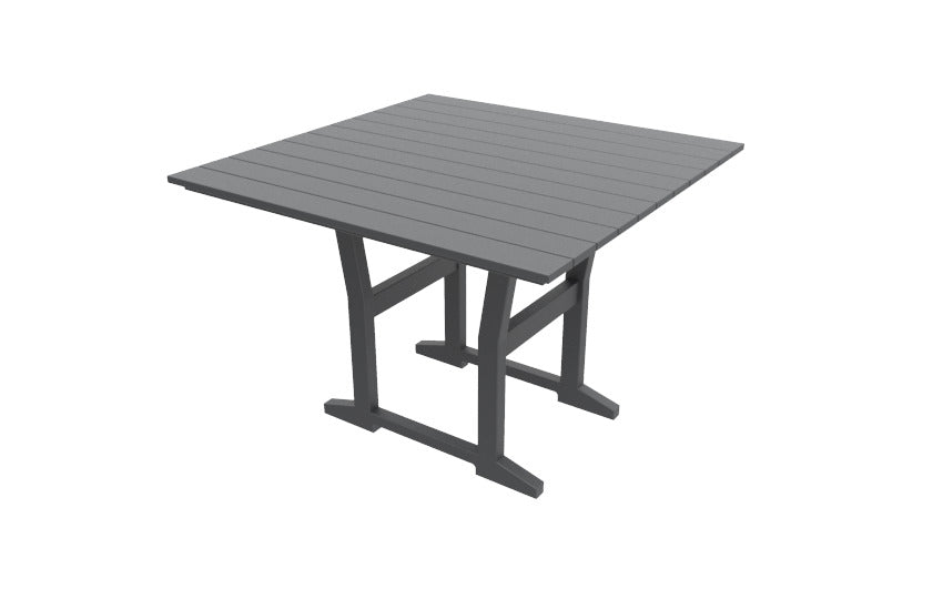Seaside Casual Recycled Plastic Coastline Cafe Square Dining Table - LEAD TIME TO SHIP 2 TO 4 WEEKS